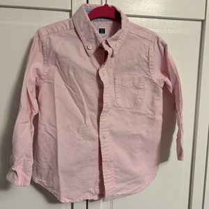 Boys Janie and Jack pink dress shirt, size 18-24m